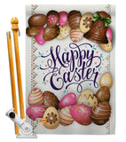 Sweet Chocolate Easter - Easter Spring Vertical Impressions Decorative Flags HG103061 Made In USA