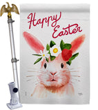 Sweet Easter Bunny - Easter Spring Vertical Impressions Decorative Flags HG103073 Made In USA