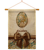 Easter Faberge Egg - Easter Spring Vertical Impressions Decorative Flags HG103085 Made In USA