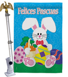 Felices Pascuas - Easter Spring Vertical Impressions Decorative Flags HG120024 Made In USA