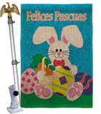 Felices Pascuas - Easter Spring Vertical Impressions Decorative Flags HG120024 Made In USA