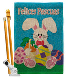 Felices Pascuas - Easter Spring Vertical Impressions Decorative Flags HG120024 Made In USA