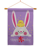 Bunny & Chick - Easter Spring Vertical Impressions Decorative Flags HG137346 Made In USA