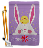 Bunny & Chick - Easter Spring Vertical Impressions Decorative Flags HG137346 Made In USA