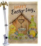 Easter Gnome - Easter Spring Vertical Impressions Decorative Flags HG137391 Made In USA