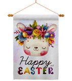 Happy Bunny - Easter Spring Vertical Impressions Decorative Flags HG137443 Made In USA