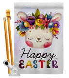 Happy Bunny - Easter Spring Vertical Impressions Decorative Flags HG137443 Made In USA