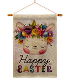 Happy Bunny - Easter Spring Vertical Impressions Decorative Flags HG137443 Made In USA