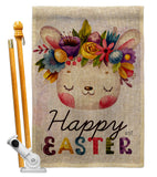 Happy Bunny - Easter Spring Vertical Impressions Decorative Flags HG137443 Made In USA