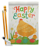 Easter Chicks - Easter Spring Vertical Impressions Decorative Flags HG192341 Made In USA