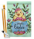 Happy Chick - Easter Spring Vertical Impressions Decorative Flags HG192342 Made In USA