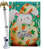 Hiding Easter Bunny - Easter Spring Vertical Impressions Decorative Flags HG192351 Made In USA