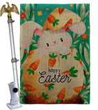 Hiding Easter Bunny - Easter Spring Vertical Impressions Decorative Flags HG192351 Made In USA