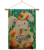 Hiding Easter Bunny - Easter Spring Vertical Impressions Decorative Flags HG192351 Made In USA