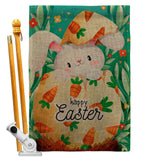 Hiding Easter Bunny - Easter Spring Vertical Impressions Decorative Flags HG192351 Made In USA