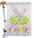 Floral Easter - Easter Spring Vertical Impressions Decorative Flags HG192406 Made In USA