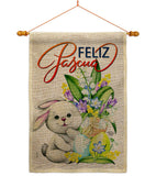 Easter Rabbit - Easter Spring Vertical Impressions Decorative Flags HG192456 Made In USA