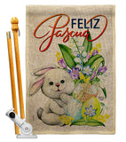 Easter Rabbit - Easter Spring Vertical Impressions Decorative Flags HG192456 Made In USA