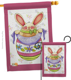 Egg Bunny - Easter Spring Vertical Impressions Decorative Flags HG103041 Made In USA