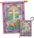 Christ is Risen - Easter Spring Vertical Impressions Decorative Flags HG103043 Made In USA