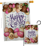 Sweet Chocolate Easter - Easter Spring Vertical Impressions Decorative Flags HG103061 Made In USA