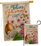 Felices Pascuas - Easter Spring Vertical Impressions Decorative Flags HG103081 Made In USA