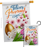 Felices Pascuas - Easter Spring Vertical Impressions Decorative Flags HG103081 Made In USA