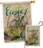 Spring Easter Baskets - Easter Spring Vertical Impressions Decorative Flags HG130321 Made In USA