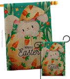 Hiding Easter Bunny - Easter Spring Vertical Impressions Decorative Flags HG192351 Made In USA