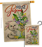 Easter Rabbit - Easter Spring Vertical Impressions Decorative Flags HG192456 Made In USA