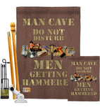 Man Cave Men Getting Hammered - Expression Inspirational Vertical Impressions Decorative Flags HG115121 Made In USA