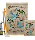 International Peace Day - Expression Inspirational Vertical Impressions Decorative Flags HG115204 Made In USA