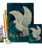 Together For Peace - Expression Inspirational Vertical Impressions Decorative Flags HG115206 Made In USA