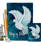 Together For Peace - Expression Inspirational Vertical Impressions Decorative Flags HG115206 Made In USA