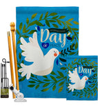 Peace Day - Expression Inspirational Vertical Impressions Decorative Flags HG115220 Made In USA