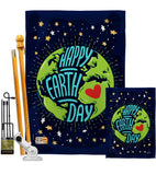 Happy Earth Day - Expression Inspirational Vertical Impressions Decorative Flags HG137176 Made In USA