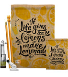 Life Gives Lemons - Expression Inspirational Vertical Impressions Decorative Flags HG137185 Made In USA