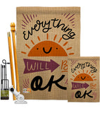 Everything Ok - Expression Inspirational Vertical Impressions Decorative Flags HG137188 Made In USA