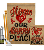 Home is Happy Place - Expression Inspirational Vertical Impressions Decorative Flags HG137200 Printed In USA