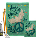 Day of Peace - Expression Inspirational Vertical Impressions Decorative Flags HG137349 Made In USA