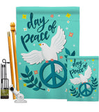 Day of Peace - Expression Inspirational Vertical Impressions Decorative Flags HG137349 Made In USA