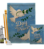 Day of Peace - Expression Inspirational Vertical Impressions Decorative Flags HG137400 Made In USA