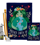 Our Mother Earth - Expression Inspirational Vertical Impressions Decorative Flags HG192182 Made In USA