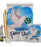 Peace Together - Expression Inspirational Vertical Impressions Decorative Flags HG192422 Made In USA