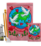 Peace On Earth - Expression Inspirational Vertical Impressions Decorative Flags HG192455 Made In USA