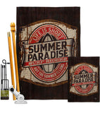 Summer Paradise - Expression Inspirational Vertical Impressions Decorative Flags HG192643 Made In USA