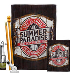 Summer Paradise - Expression Inspirational Vertical Impressions Decorative Flags HG192643 Made In USA