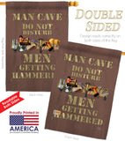 Man Cave Men Getting Hammered - Expression Inspirational Vertical Impressions Decorative Flags HG115121 Made In USA