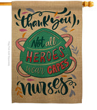 Thank you Nurses - Expression Inspirational Vertical Impressions Decorative Flags HG115156 Made In USA