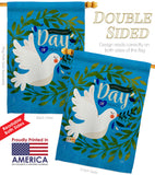 Peace Day - Expression Inspirational Vertical Impressions Decorative Flags HG115220 Made In USA